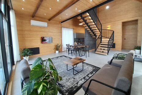 کلبه سوئیسی جکوزی دار دوخواب تی ته 2 در چالوس