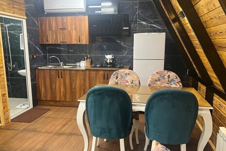 کلبه سوئیسی دوبلکس مبله تکخواب رویایی در چالوس