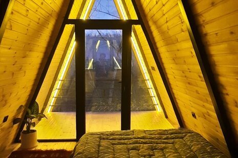 کلبه سوئیسی دوبلکس مبله تکخواب در رودبار