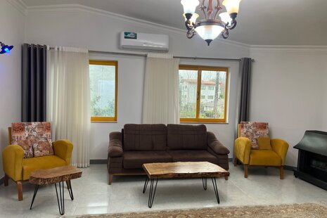 واحد مبله دوخواب در طبقه دوم ویلا در چالوس