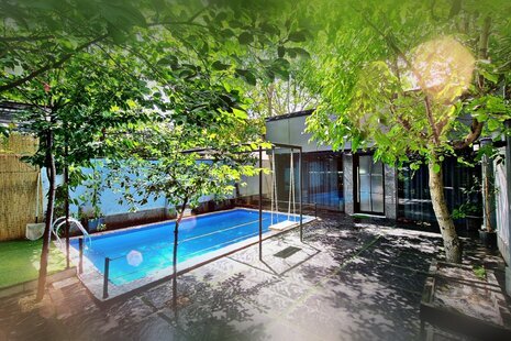 ویلا تکخواب استخردار آبگرم راشا در ساوجبلاغ