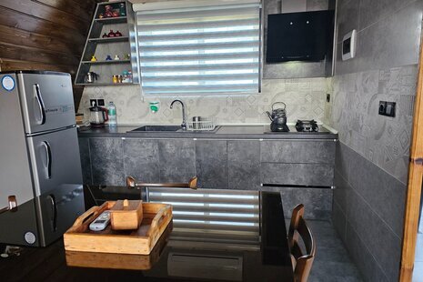 کلبه سوئیسی استخردار دوخواب سنجد در رامسر