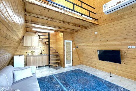 کلبه سوئیسی دوبلکس مبله تکخواب در محمودآباد