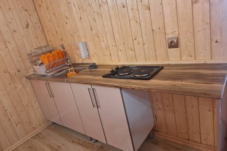 کلبه سوئیسی مبله دوخواب نارنجی در پل سفید