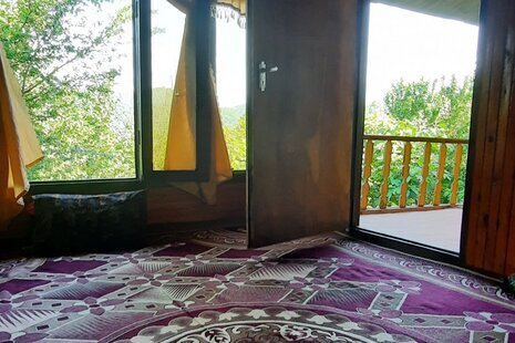 کلبه چوبی تکخواب 63 متری تیرکن در بومگردی سوادکوه