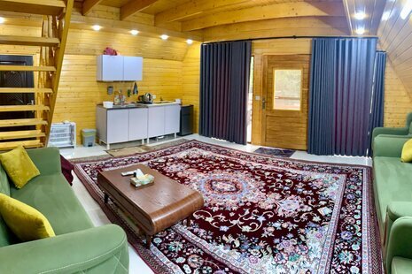 کلبه سوئیسی دوبلکس جکوزی دار تکخواب در بابل