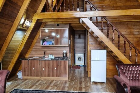 کلبه سوئیسی استخردار 3 خواب وولی تو در شیرگاه