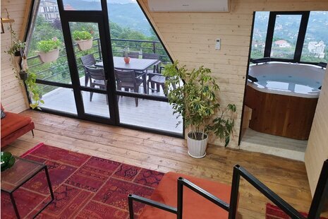 کلبه سوئیسی دوبلکس دوخواب جانا در رامسر