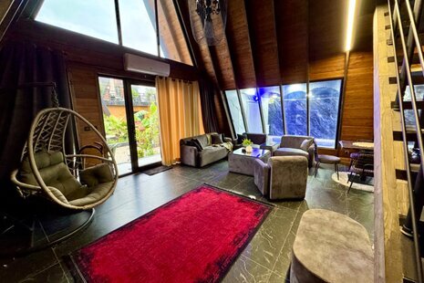 کلبه سوئیسی استخردار دو خواب آرزو در چالوس