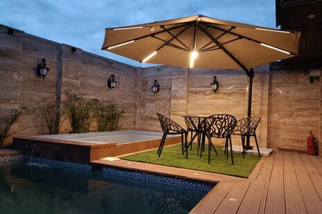 ویلای لاکچری باران با استخر و جکوزی در زیباکنار