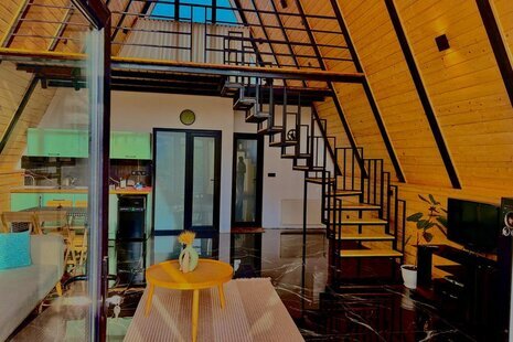 کلبه سوئیسی دوبلکس تکخواب سام در سلمان شهر