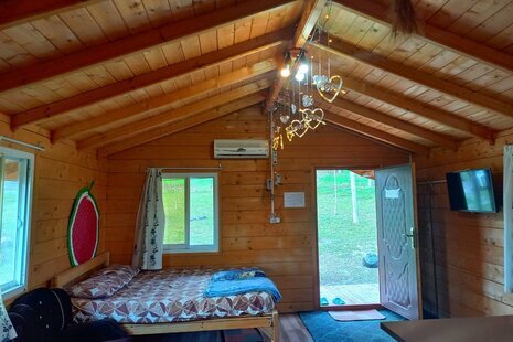 کلبه چوبی تکخواب در ماسال