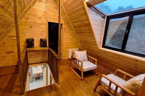 کلبه دوبلکس جکوزی دار سه خواب باروما در تنکابن