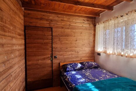 کلبه چوبی دوبلکس نیسا در روستای پاقلعه