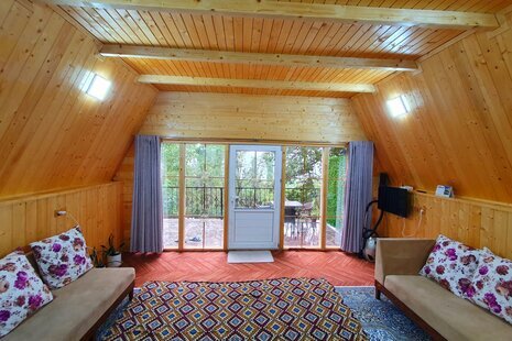 کلبه سوئیسی دوبلکس تکخواب کاج در سوادکوه