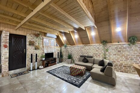 کلبه دوبلکس مبله دوخواب زنبق در رامسر