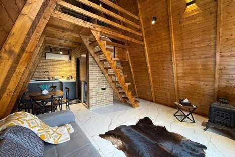 کلبه سوئیسی دوبلکس تکخواب 4 در شیرگاه