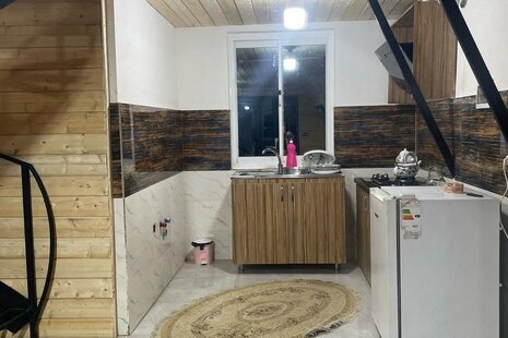 کلبه سوئیسی دوبلکس مبله تکخواب باران در