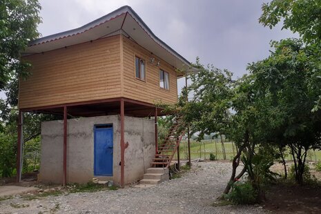 کلبه چوبی سبز صادق در ماسال