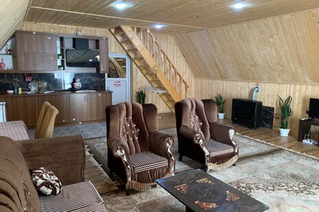 کلبه سوئیسی دوبلکس مبله تکخواب تنها در فومن