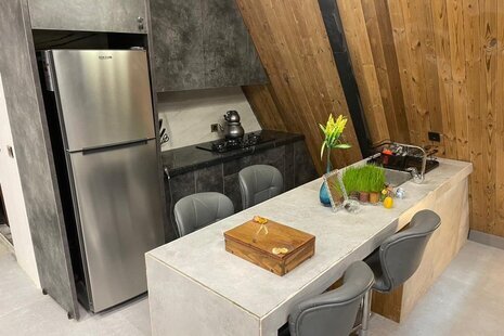 کلبه سوئیسی دوبلکس استخردار آرامش 1 در کردان