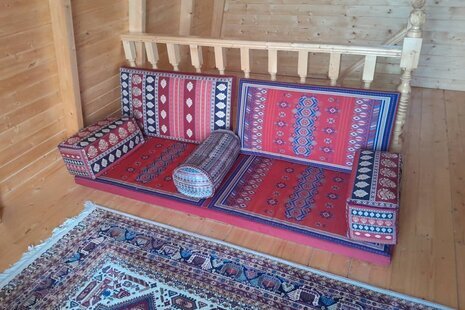 کلبه سوئدی دوبلکس تکخواب باغ پدری در سوادکوه