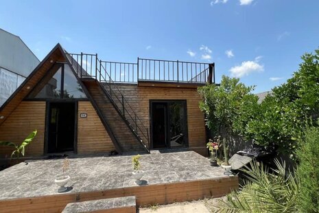 کلبه چوبی تکخواب مبله در خشکبیجار