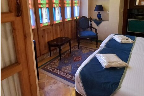 اتاق 2 تخته ارغنون در اقامتگاه بومگردی در کاشان