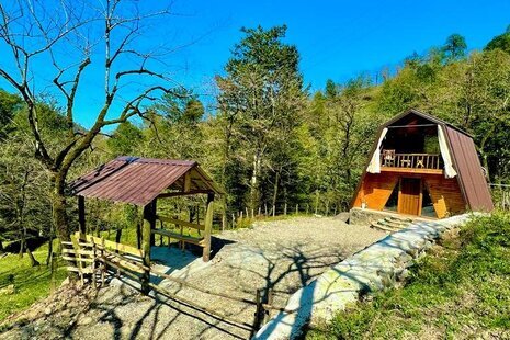 کلبه سوئدی دوبلکس تکخواب نیما در شیرگاه