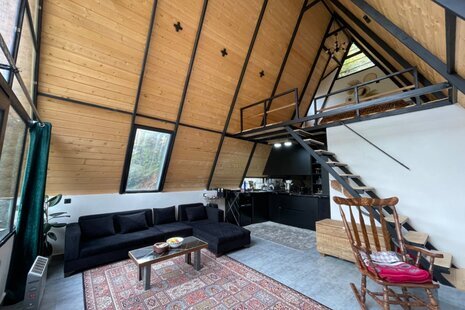 کلبه سوئیسی دوبلکس تکخواب آریمان در رستم آباد