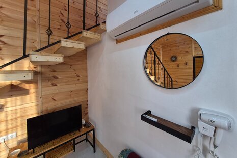 کلبه دوبلکس جنگلی تکخواب نیک در هچیرود