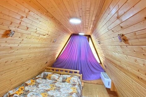 کلبه سوئیسی دوبلکس تکخواب جکوزی دار بهشت پدری (2) در سوادکوه