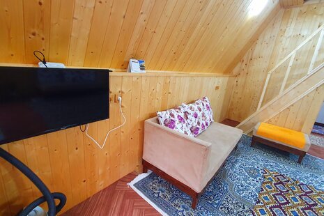 کلبه سوئیسی دوبلکس تکخواب کاج در سوادکوه