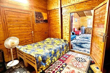 ویلا تکخواب مبله چوبی لاله در سوادکوه