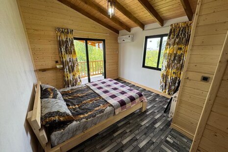 کلبه دوبلکس جکوزی دار دوخواب باغ پدربزرگ در