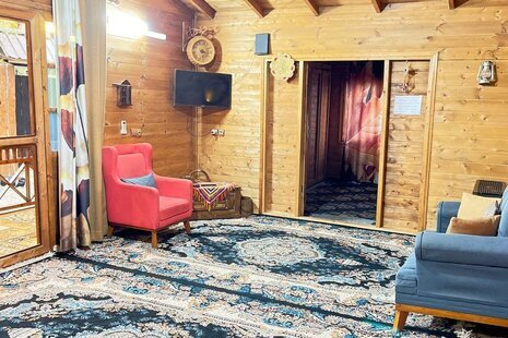 ویلا تکخواب مبله چوبی لاله در سوادکوه