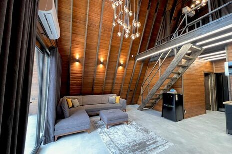 کلبه سوئیسی استخردار دوبلکس دوخواب آوان در چالوس