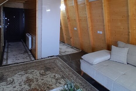 کلبه سوئدی دوبلکس تکخواب باغ پدری در سوادکوه