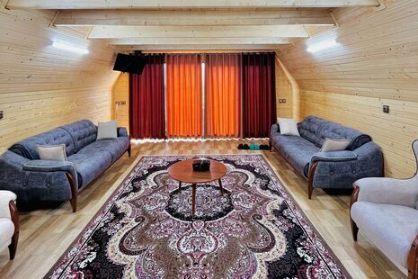 کلبه دوبلکس سوئیسی  چوبی بهشت پدری در سوادکوه