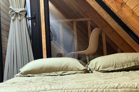 کلبه سوئیسی دوبلکس تکخواب کچاکومه واحد جان کومه در رشت