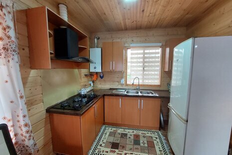 واحد مبله 30 متری طبقه دوم ویلا چوبی بلوط در رشت