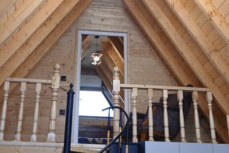 کلبه سوئیسی دوبلکس مبله دوخواب افرا در رامسر