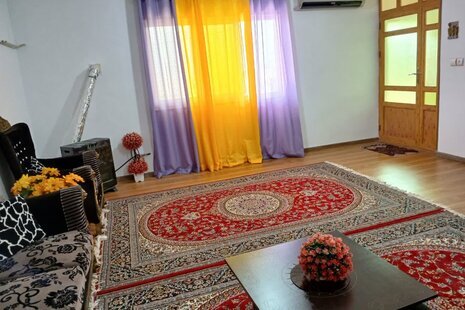 واحد مبله دوخواب در طبقه اول ویلا در رستم آباد