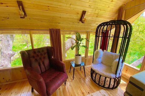 کلبه درختی دوبلکس آرامیس در فیروزکوه