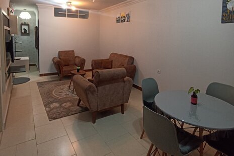 واحد مبله دوخواب واران در طبقه همکف ویلا رشت