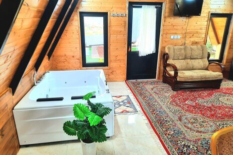 کلبه سوئیسی مبله امیر جکوزی دار در بابل