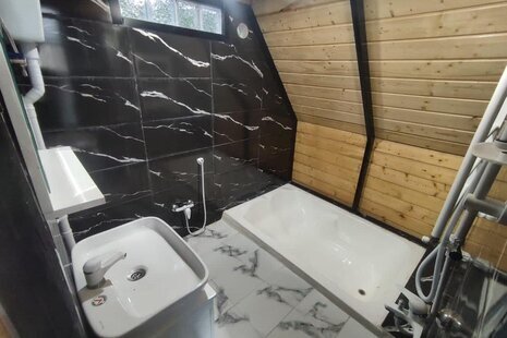 کلبه سوئیسی دوبلکس مبله تکخواب در نمک آبرود