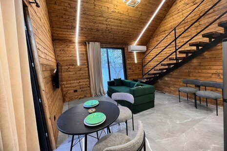 کلبه سوئیسی دوبلکس مبله ولکان در رامسر