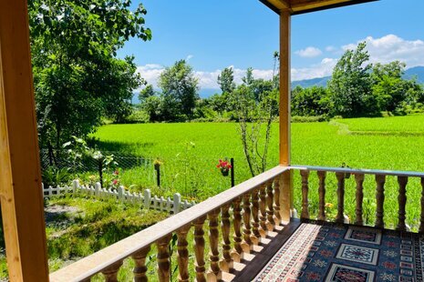 کلبه چوبی دوبلکس لب رودخانه ماه رود 2 در ماسال
