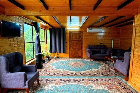 کلبه دوبلکس دوخواب مبله در سوادکوه